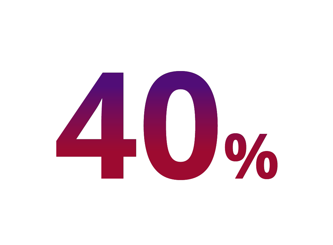 40 percent